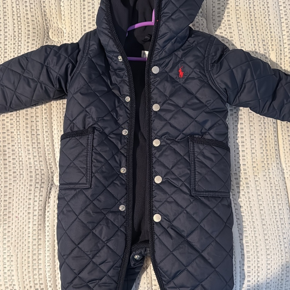 Polo by Ralph Lauren Dark Blue Quilted Bodysuit